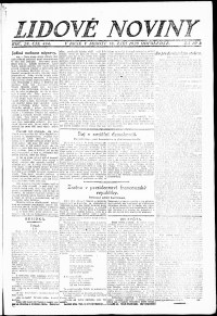 Lidov noviny z 18.9.1920, edice 2, strana 1