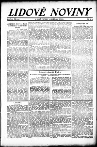 Lidov noviny z 18.9.1923, edice 1, strana 1