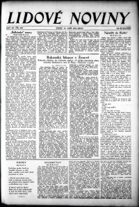 Lidov noviny z 18.9.1934, edice 2, strana 1