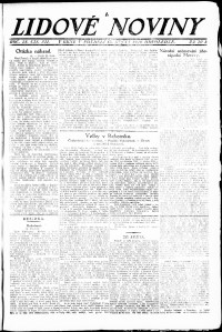 Lidov noviny z 18.10.1920, edice 2, strana 1