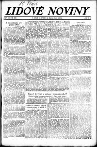 Lidov noviny z 18.10.1921, edice 2, strana 1