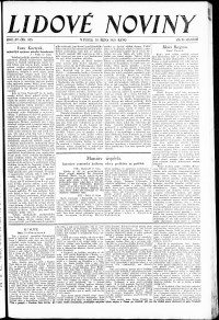Lidov noviny z 18.10.1929, edice 1, strana 1