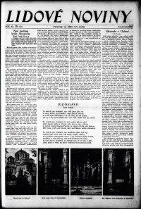 Lidov noviny z 18.10.1934, edice 1, strana 1