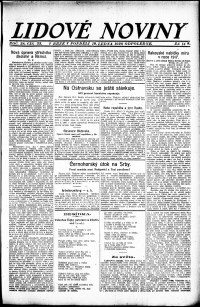 Lidov noviny z 19.1.1920, edice 2, strana 1
