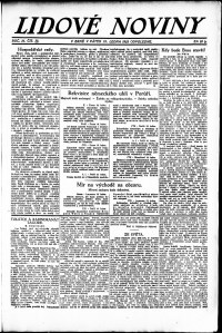 Lidov noviny z 19.1.1923, edice 1, strana 1