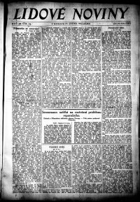 Lidov noviny z 19.1.1924, edice 1, strana 1