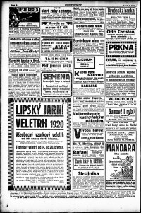 Lidov noviny z 19.2.1920, edice 1, strana 8