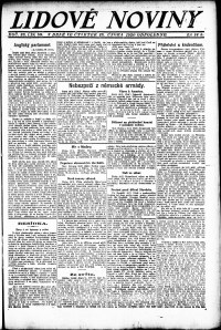 Lidov noviny z 19.2.1920, edice 2, strana 1