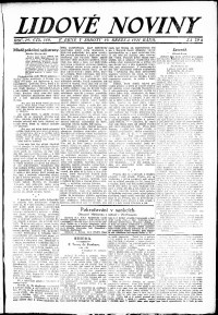 Lidov noviny z 19.3.1921, edice 1, strana 1