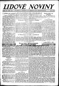 Lidov noviny z 19.3.1921, edice 2, strana 1