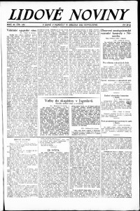 Lidov noviny z 19.3.1923, edice 2, strana 1