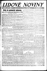 Lidov noviny z 19.4.1920, edice 2, strana 1