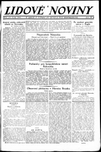Lidov noviny z 19.4.1921, edice 2, strana 1