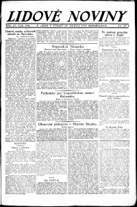 Lidov noviny z 19.4.1921, edice 3, strana 1