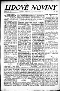 Lidov noviny z 19.4.1922, edice 2, strana 1