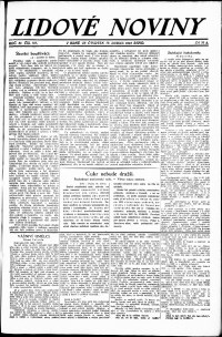 Lidov noviny z 19.4.1923, edice 1, strana 1