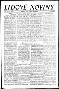 Lidov noviny z 19.4.1924, edice 1, strana 1