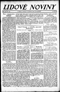 Lidov noviny z 19.5.1922, edice 2, strana 1
