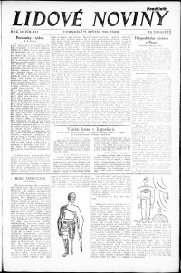 Lidov noviny z 19.5.1924, edice 1, strana 1