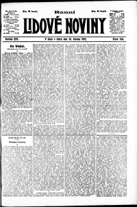 Lidov noviny z 19.6.1917, edice 1, strana 1
