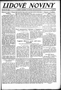 Lidov noviny z 19.6.1922, edice 2, strana 1