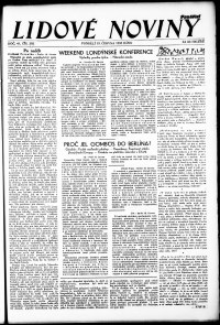 Lidov noviny z 19.6.1933, edice 1, strana 1