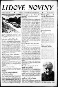 Lidov noviny z 19.6.1933, edice 2, strana 1