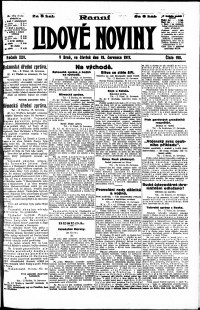 Lidov noviny z 19.7.1917, edice 1, strana 1