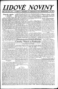 Lidov noviny z 19.7.1920, edice 2, strana 1