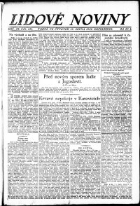 Lidov noviny z 19.8.1920, edice 2, strana 1