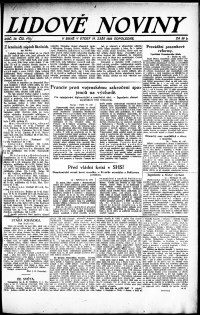 Lidov noviny z 19.9.1922, edice 2, strana 1