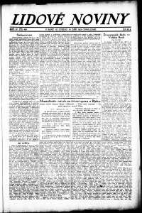 Lidov noviny z 19.9.1923, edice 2, strana 1