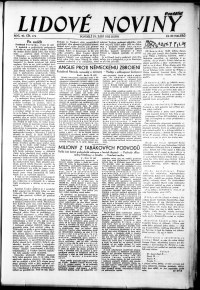 Lidov noviny z 19.9.1932, edice 1, strana 1