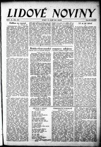 Lidov noviny z 19.9.1933, edice 1, strana 1