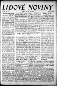 Lidov noviny z 19.9.1934, edice 1, strana 1