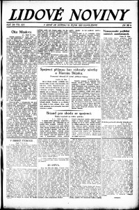 Lidov noviny z 19.10.1921, edice 2, strana 1