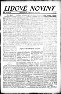 Lidov noviny z 19.10.1923, edice 2, strana 1