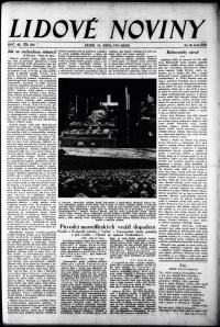 Lidov noviny z 19.10.1934, edice 1, strana 1