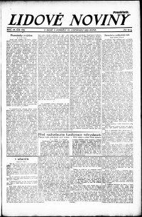 Lidov noviny z 19.11.1923, edice 1, strana 1