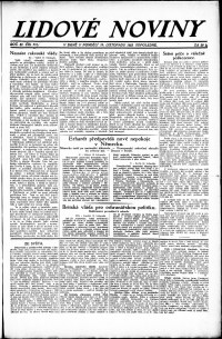 Lidov noviny z 19.11.1923, edice 2, strana 1