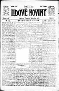 Lidov noviny z 19.12.1917, edice 1, strana 1