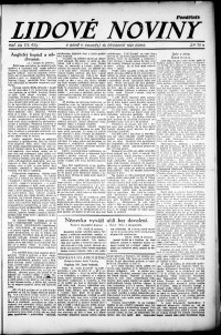 Lidov noviny z 19.12.1921, edice 1, strana 1