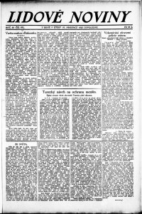 Lidov noviny z 19.12.1922, edice 2, strana 1