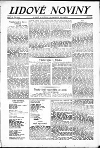 Lidov noviny z 19.12.1923, edice 1, strana 1
