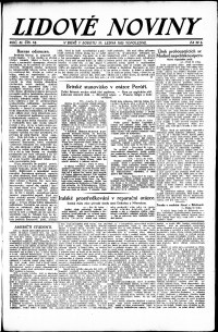 Lidov noviny z 20.1.1923, edice 2, strana 1