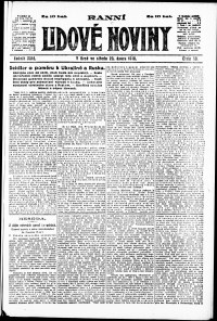 Lidov noviny z 20.2.1918, edice 1, strana 1