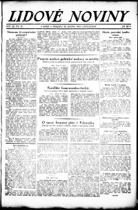Lidov noviny z 20.2.1922, edice 2, strana 1