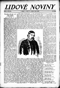 Lidov noviny z 20.2.1923, edice 1, strana 1