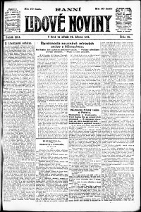 Lidov noviny z 20.3.1918, edice 1, strana 1