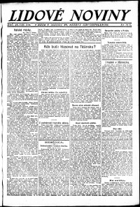 Lidov noviny z 20.3.1920, edice 1, strana 1